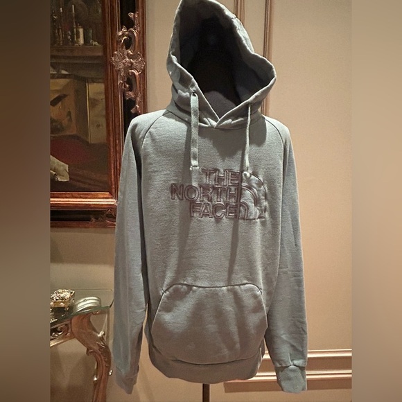 The North Face Green Embroidered Logo Pullover Hoodie Sweatshirt Men’s Medium - Picture 3 of 7
